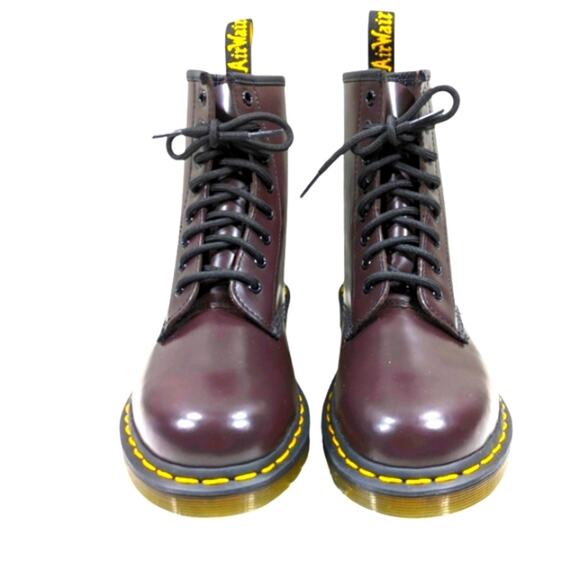 Dr. Martens NWOT 1460 Smooth Eggplant/Black Cherry Size 7L/6M S3031 - Picture 5 of 12